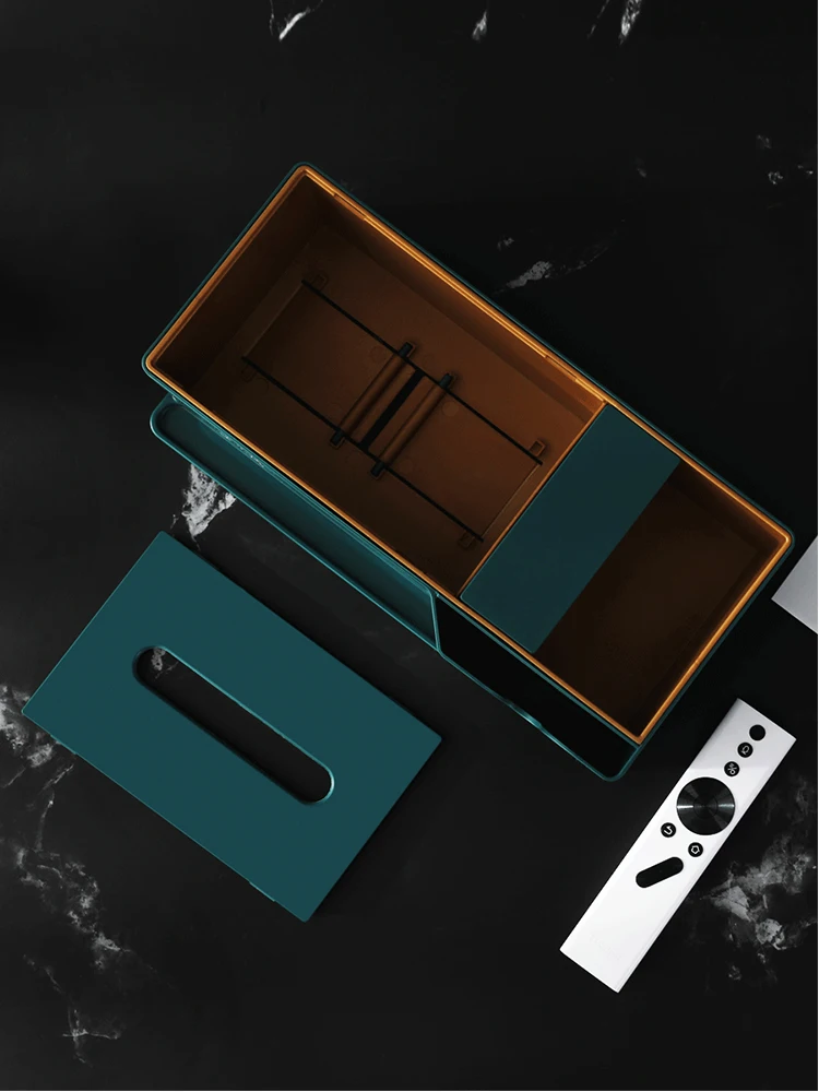 

Light Luxury Tissue Box Home Table Storage Box Multifunction Paper Napkin Holder Creative Boite Mouchoir Decorative Boxes EI50TB
