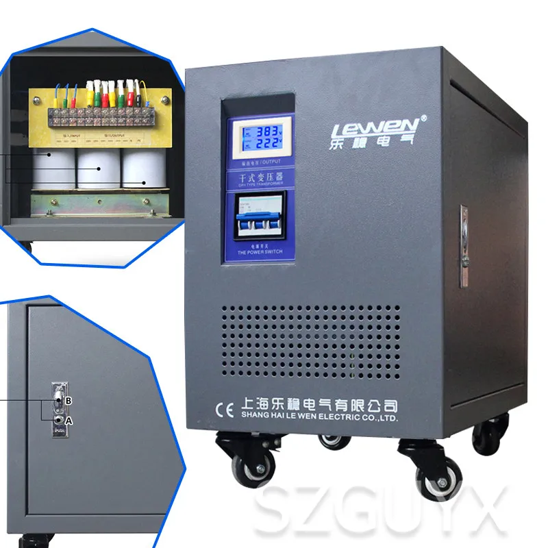 Трехфазный сухой изоляционный трансформатор от 380 В до 220 200 инструмент
