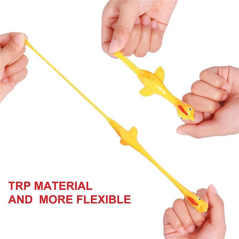 5/10/20 шт. забавная Рогатка игрушки-антистресс для курицы эластичный Летающий