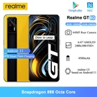 Смартфон Realme GT, Android 6,43, 888 дюйма, Восьмиядерный процессор Snapdragon 4500, мАч, 64 мп