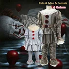 Костюм на Хэллоуин Pennywise, костюм клоуна для взрослых, костюм для косплея на Хэллоуин (для мужчин, женщин и детей)
