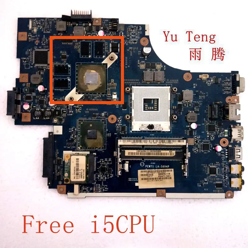 Подходит для материнской платы ноутбука Acer 5742 5742G материнская плата MBRB902001 100%
