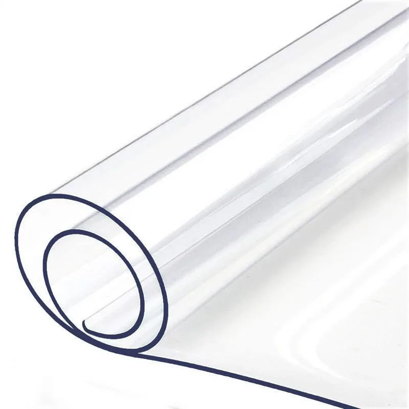 

PVC Table Cover Protector Transparent Tablecloth Waterproof Table Cushion Rectangular Soft Glass Plastic Mat Fillet Desk Pad