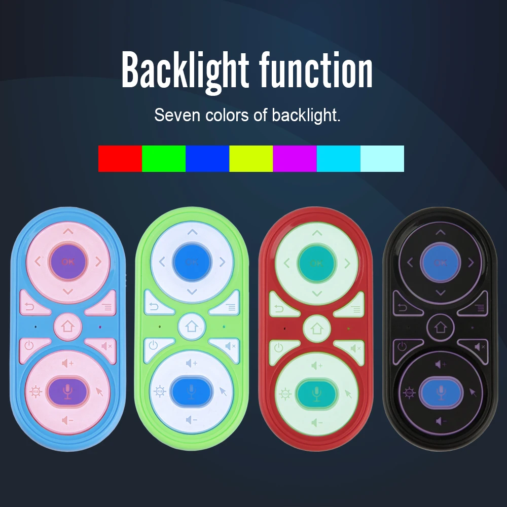 Умный пульт дистанционного управления L8star голосовой микрофон Google RGB подсветка 2 4G