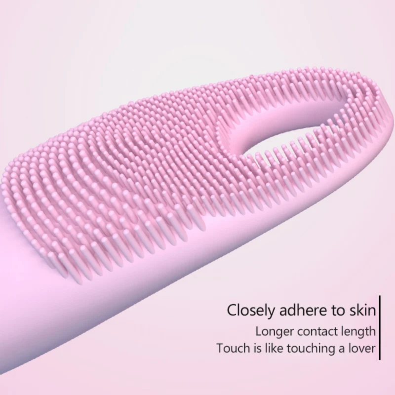 Silicone Electric Facial Cleansing Brush Portable Waterproof Ultrasonic Vibration Face Washing oil-control | Красота и здоровье