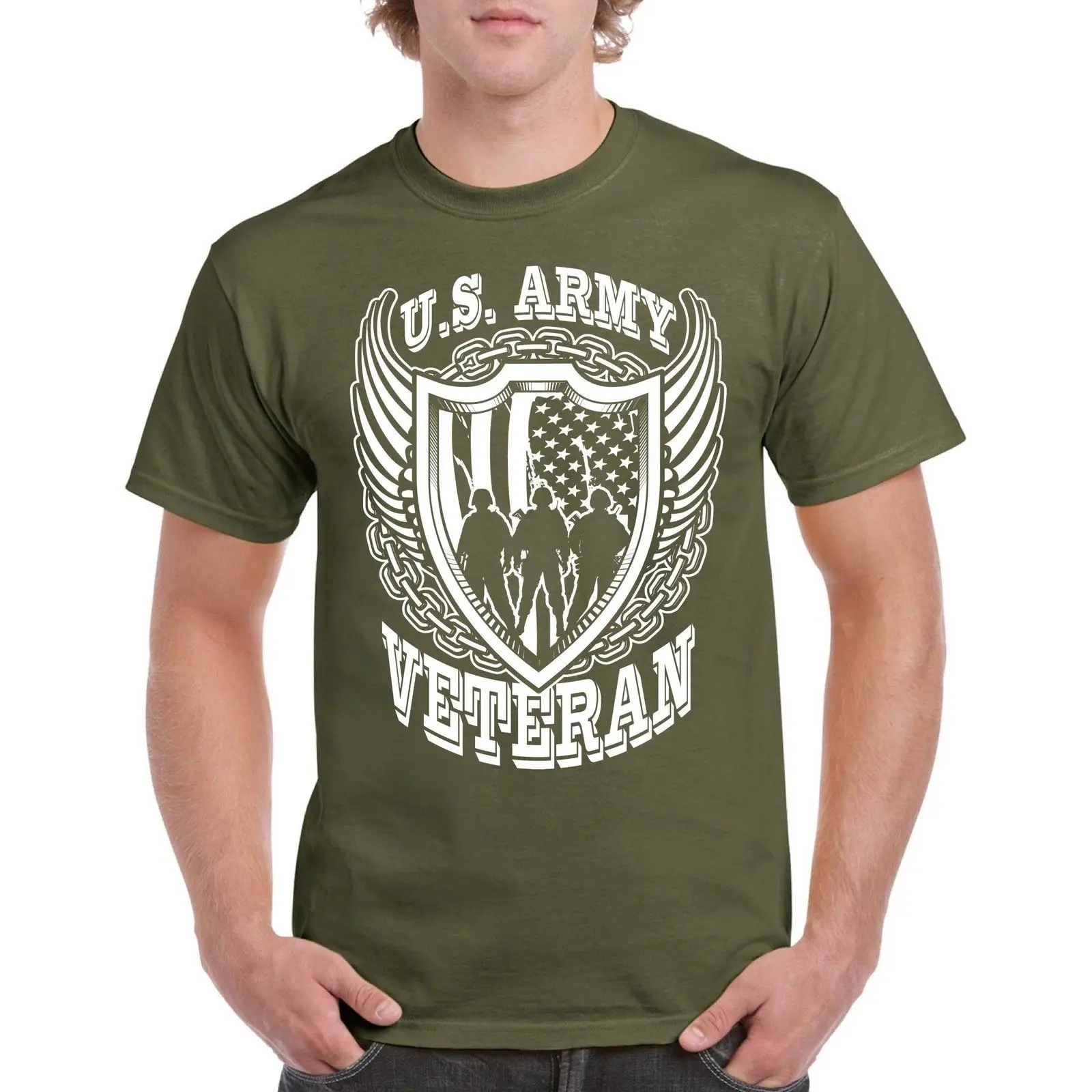 Ветеран футболка армейский ветеринар США война Вьетнам военный герой солдат