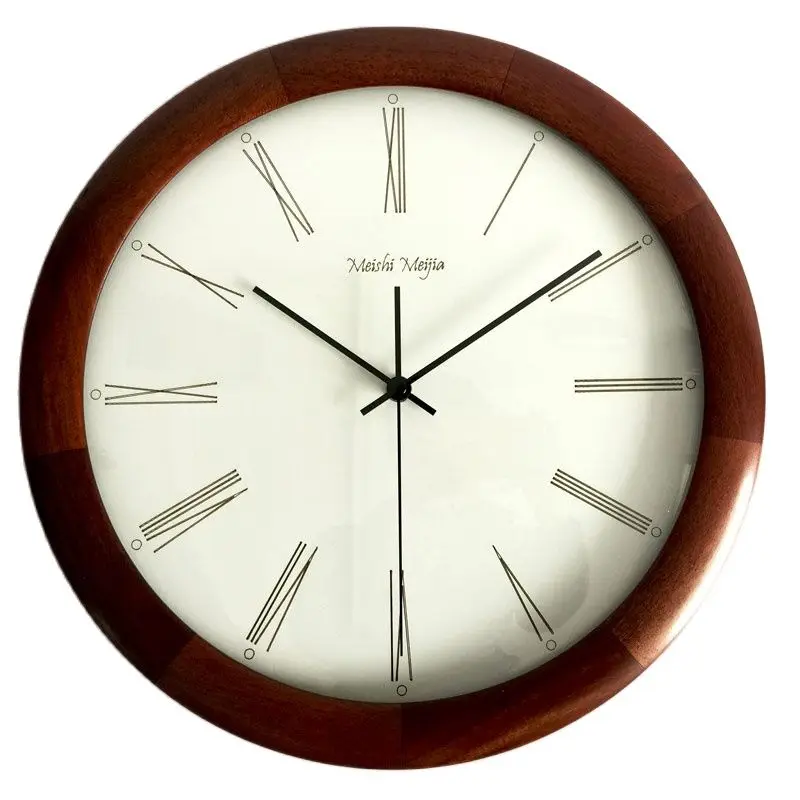 

Большие современные настенные часы в скандинавском стиле, роскошные японские ретро-часы из массива дерева, домашний декор для гостиной, под...