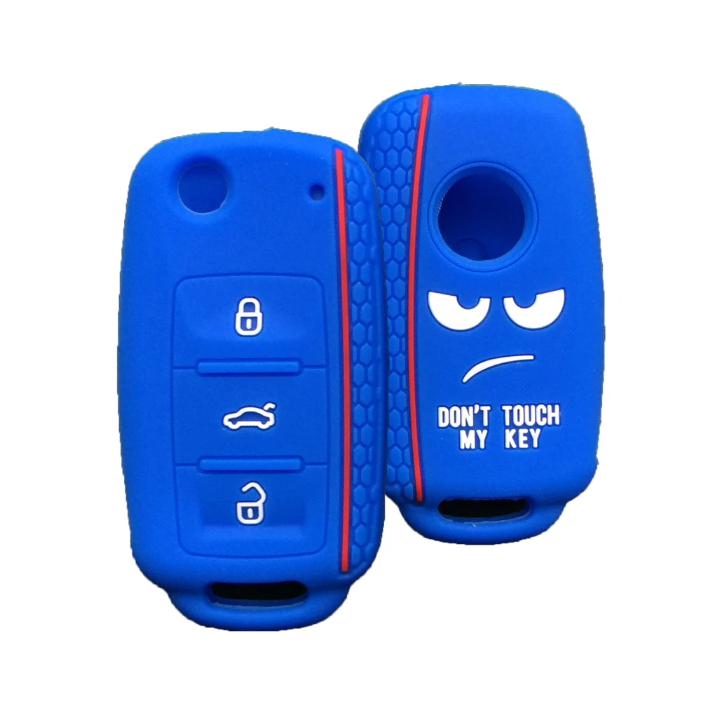 Креативный силиконовый чехол для ключей от машины OkeyTechKey Volkswagen V W Lamando Tayron Caddy Polo