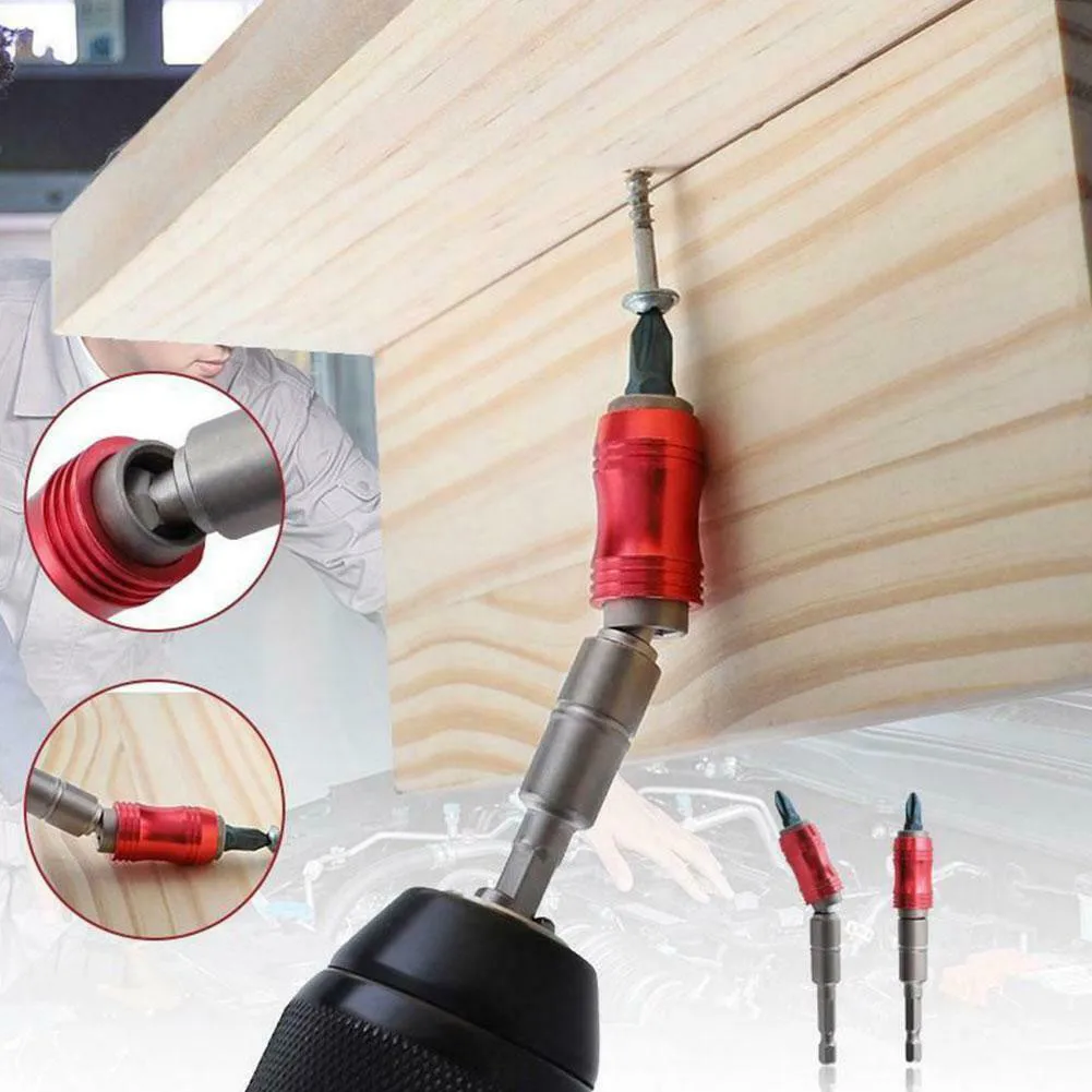 

2 Pcs Screw Driver Bit Holder Magnetic Drill Bit Holder Connecting Rod Steel For Electric Impact Drill Accessories