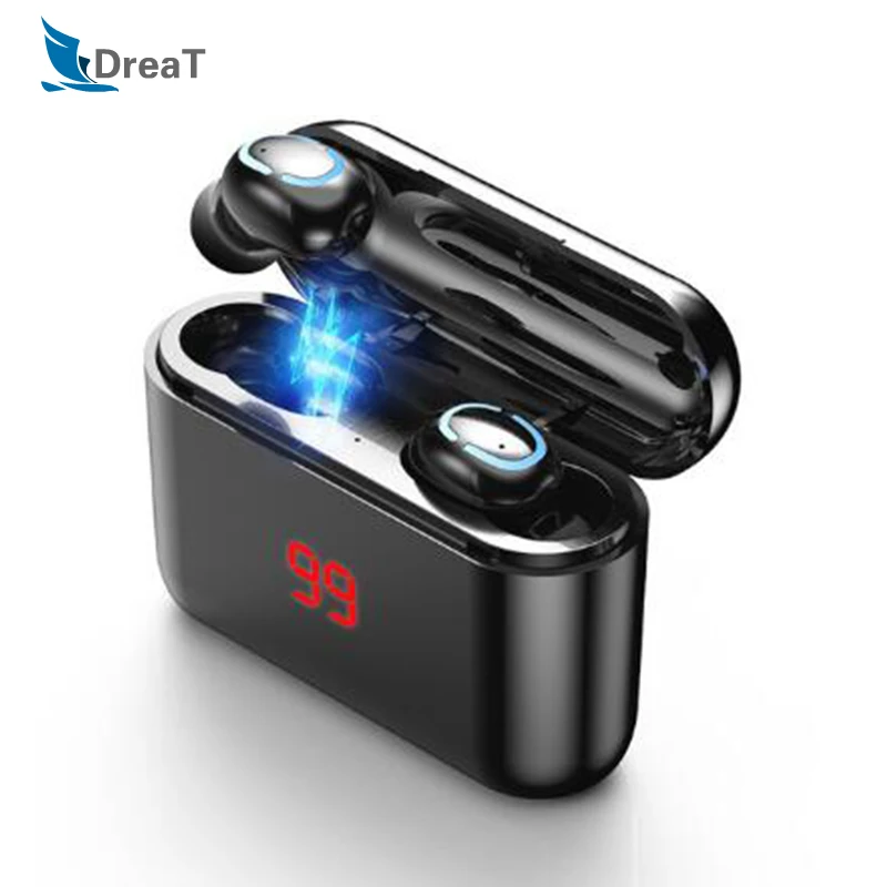 Bluetooth наушники TWS беспроводные спортивные вкладыши стерео игровая гарнитура