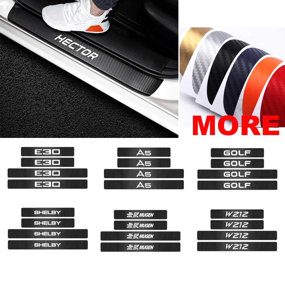 Наклейки на пороги автомобиля защита от царапин защитная пленка наклейки для