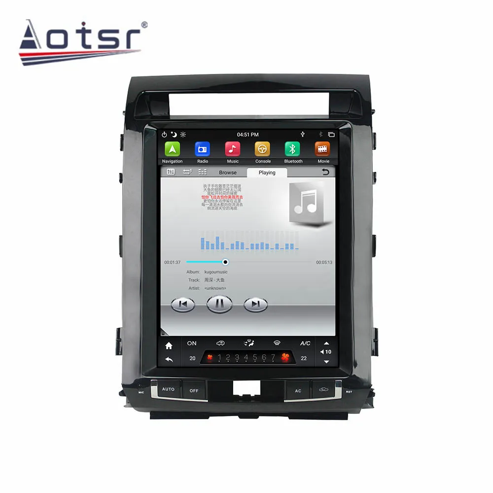 Автомобильный мультимедийный плеер с сенсорным экраном в стиле Tesla Android 9 0 для TOYOTA