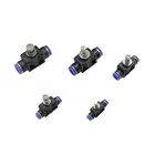 Садовый ирригационный клапан, 4 мм6 мм8 мм10 мм12 мм, регулируемый водяной клапан, регулятор скорости потока, трубный переключатель, 1 шт.