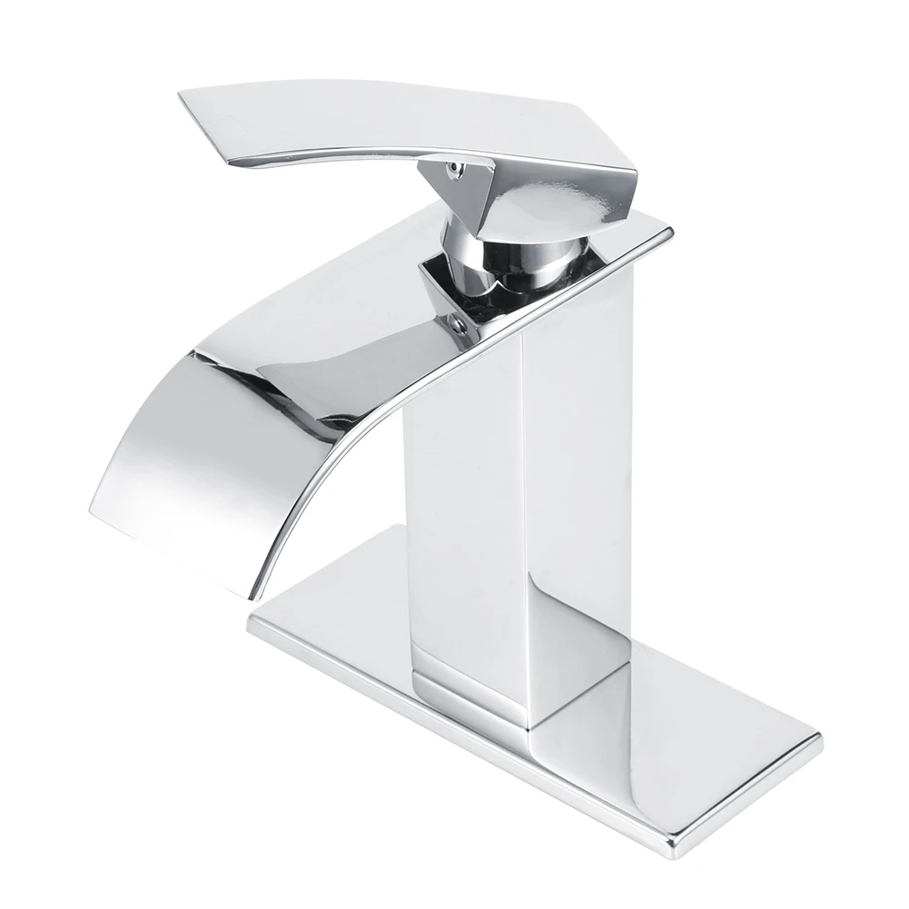 3/8 Стандартный Широкий носик с одним отверстием латунный водопад кран для