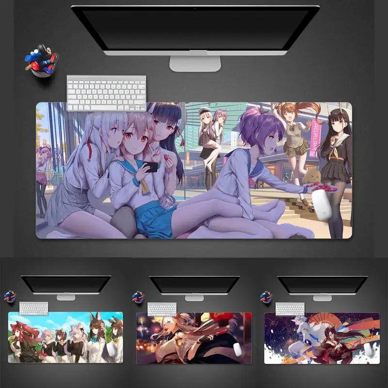 

Azur Lane Anime Kawaii Cute Girl Computer Mousepad Desk Table Gamer Office Large Mouse Mat pad X XL Non-slip Laptop Cushion