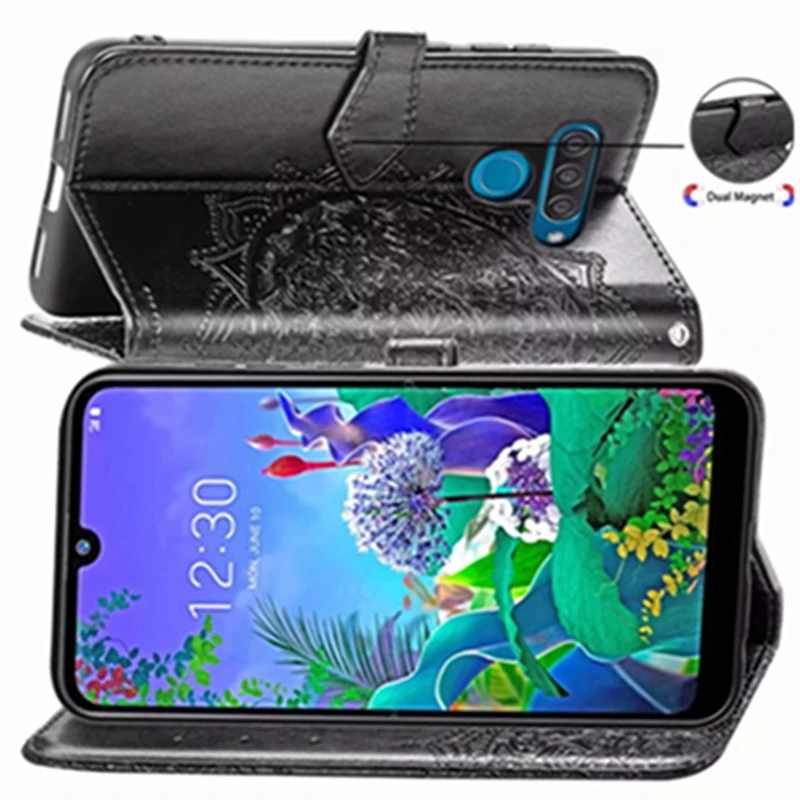 Mandala Flower PU Leather Flip Case Wallet Card Cell Phone Cover for LG W10 W30 PRO K50 Q60 | Мобильные телефоны и