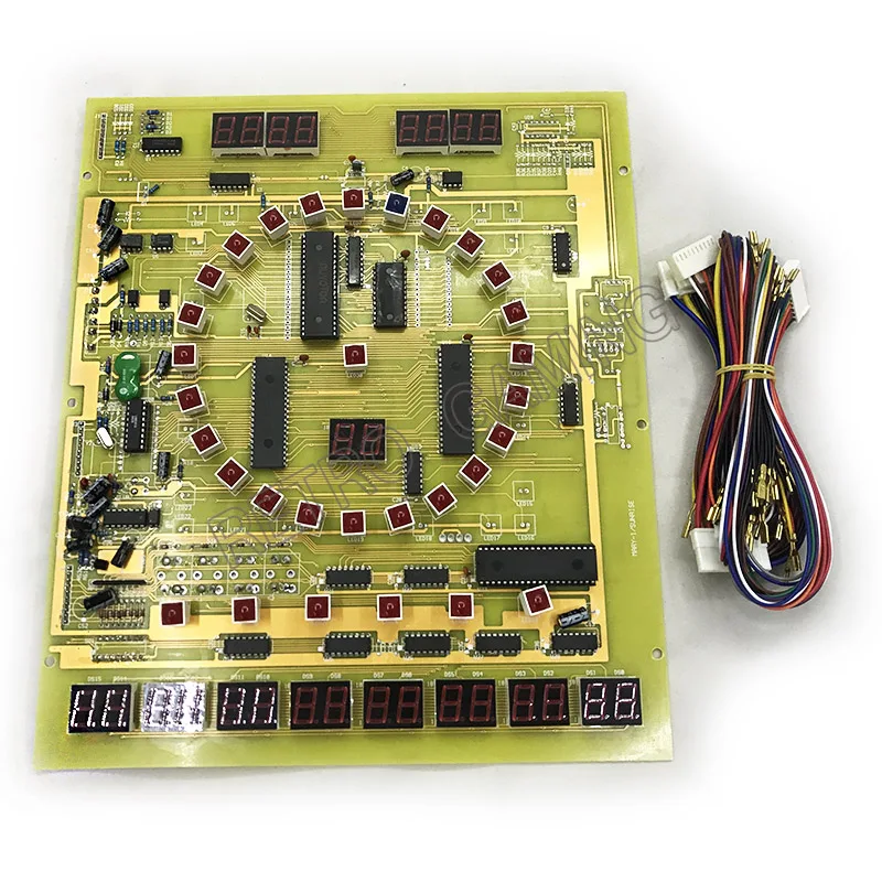 

Фрукты Марио игра PCB доска с акриловой панелью жгут проводов клавиатура секундомер Diy Kit для монетного игрового автомата