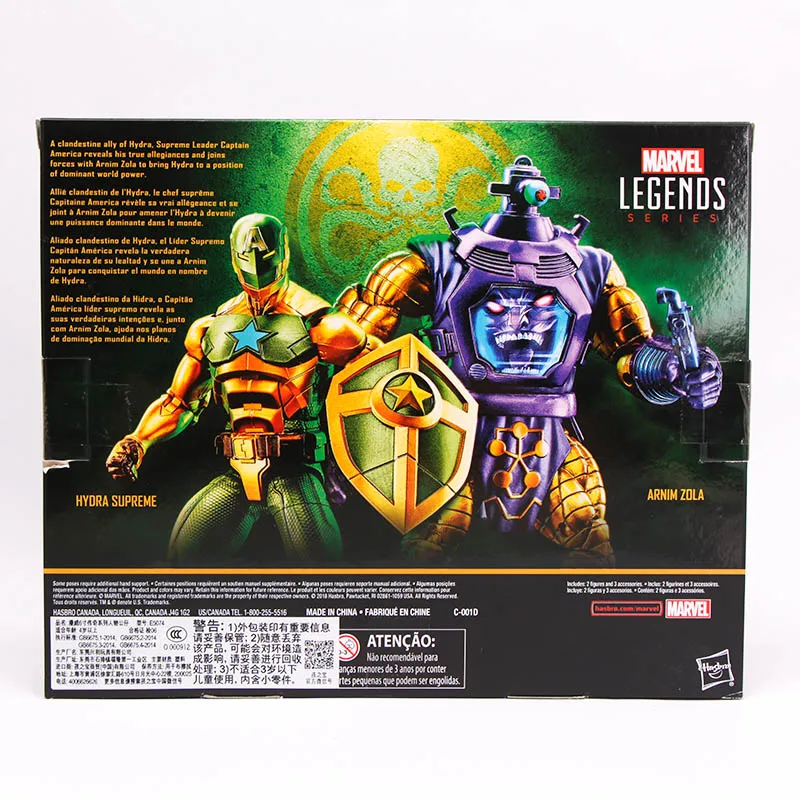 

Hasbro Marvel Spielzeug Marvel Legends Serie Hydra Superme und Arnim Zola Pvc Action Figure Avengers Spielzeug Sammeln Modell