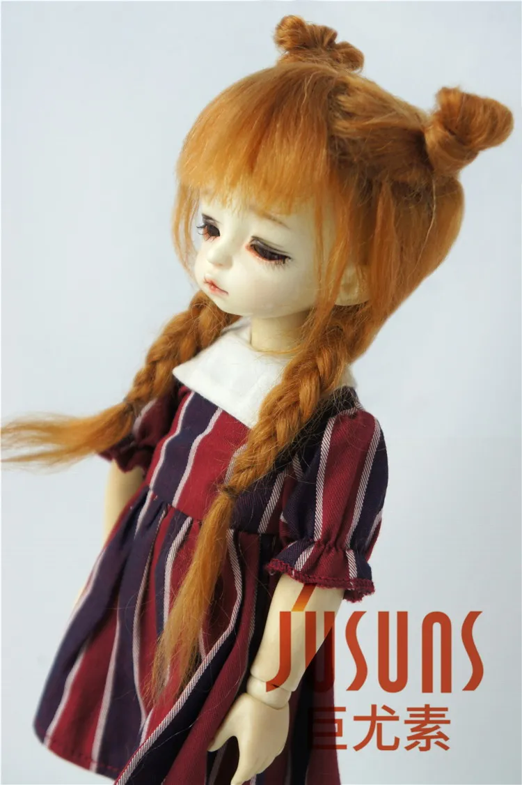 JD545 1/8 1/6 1/4 Новинка парики для кукол из мохера BJD милые плетеные волосы размеров 5 6