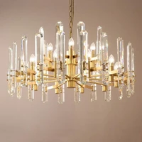 luxury crystal chandelier lighting modern crystal led lamp for living room dining room villa atmosphere creative light