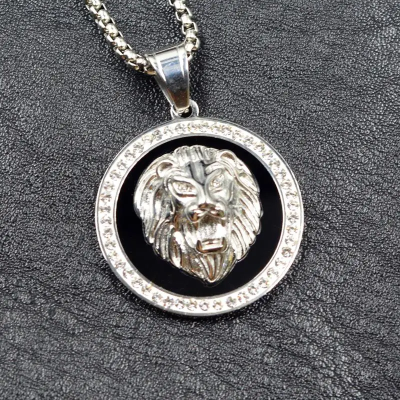 Дропшиппинг, хип-хоп, Iced Out, Micro Pave, кубический циркон, голова льва, золотой цвет, подвеска, ожерелье, Шарм для мужчин, ювелирное изделие, подарок