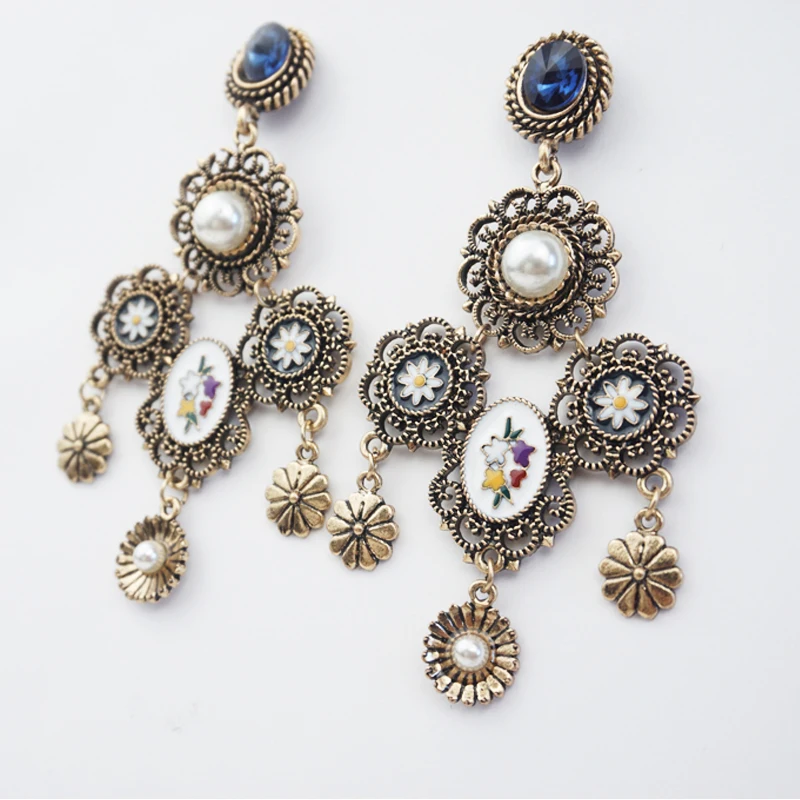 M & G искусственный жемчуг цветы Женская яркая голубая