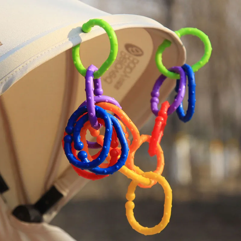10 шт./компл. пластиковая ручка детский прорезыватель погремушки резиновые