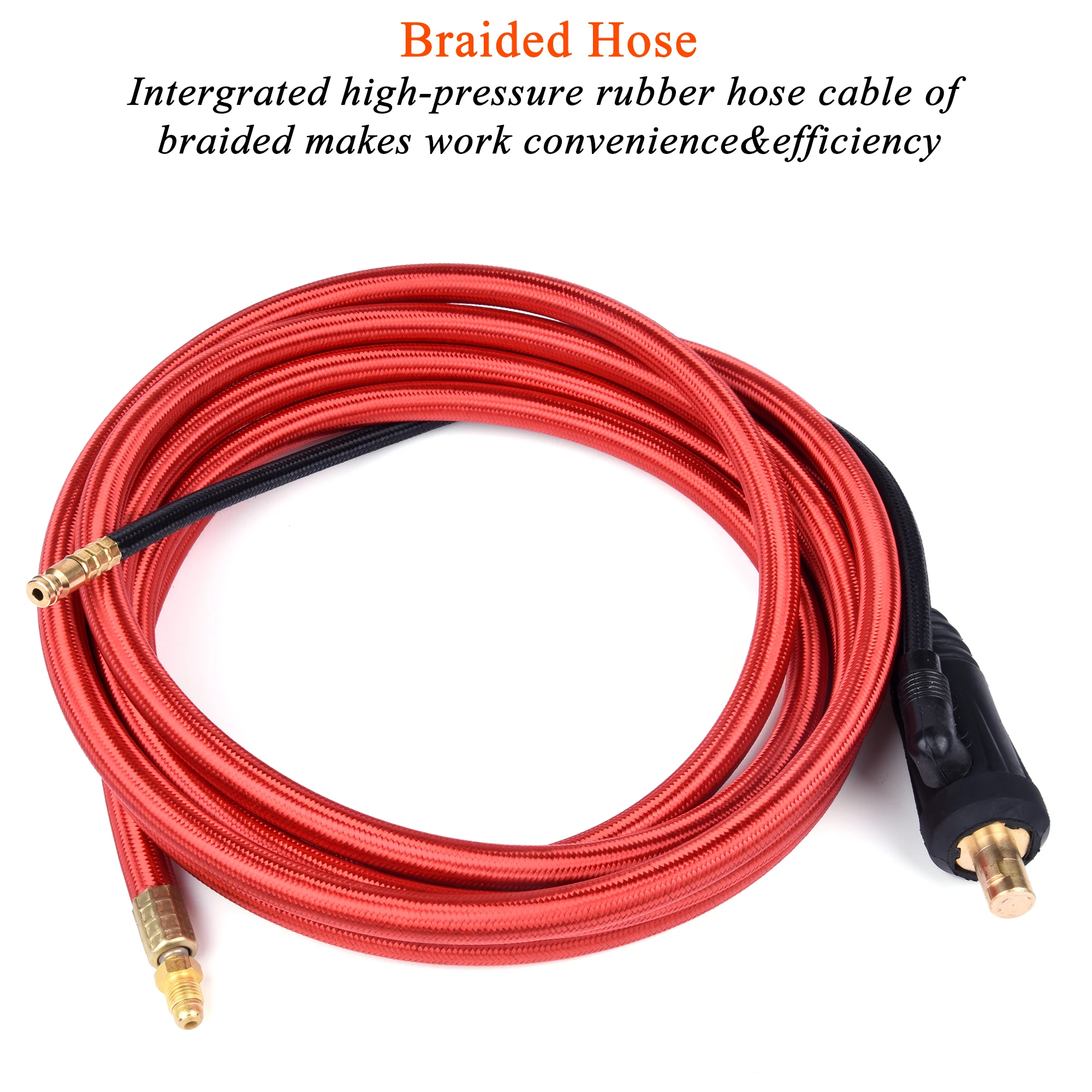 WP9 WP9FV WP9F TIG Welding Torch Gas-Electric Integrated Red Hose 4M 35-50 Euro Connector 13FT Air Cooled | Инструменты