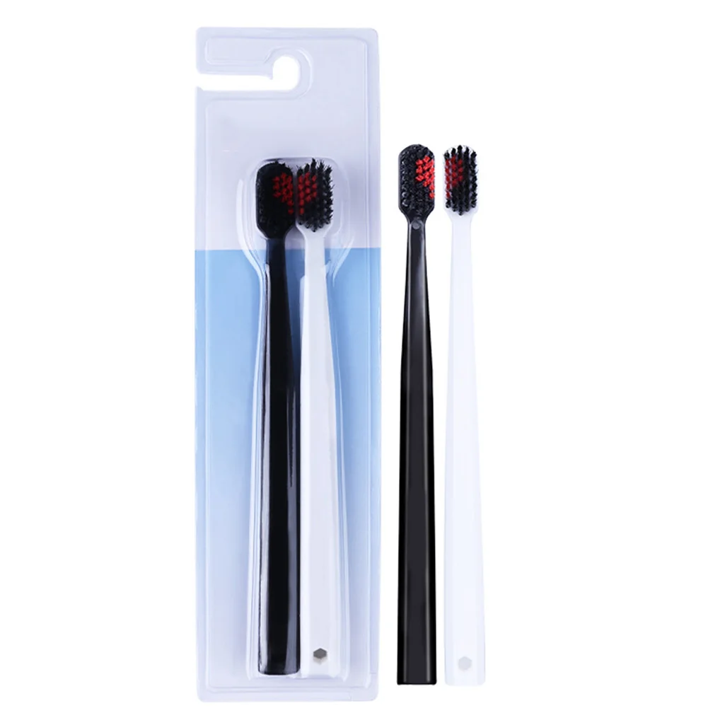 2 шт. пара зубных щеток в форме сердца Ультрамягкая зубная щетка для ухода за