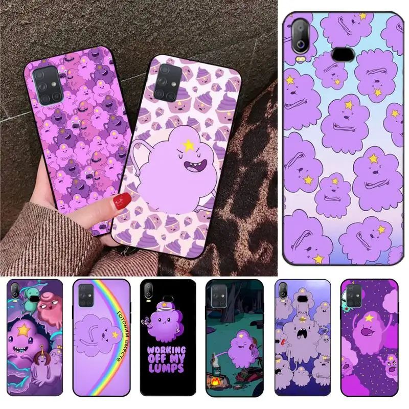 Из мультфильма Время приключений Лампи крышка черная мягкая чехол для телефона