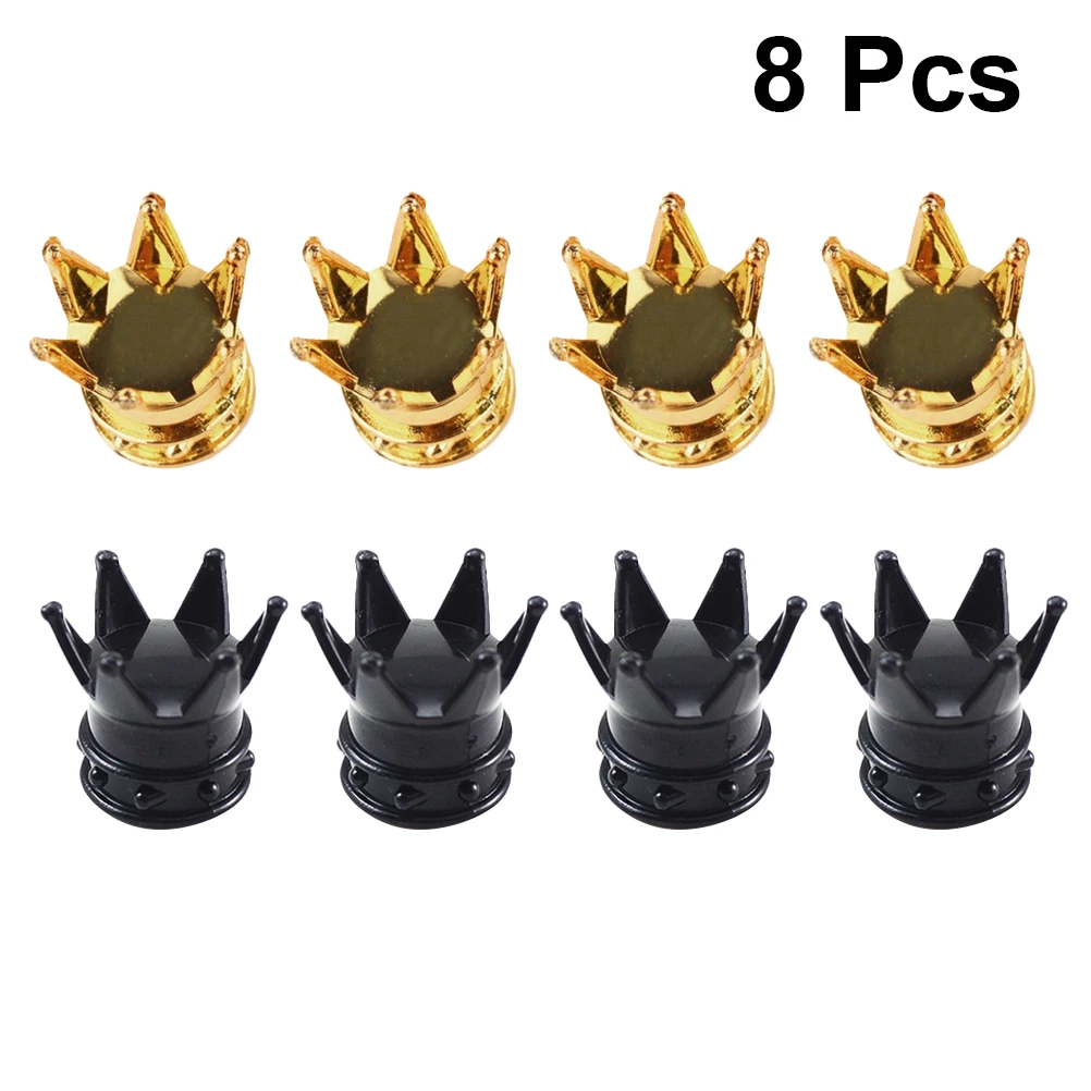 8 шт. колпачок клапана в форме короны для шины велосипеда ABS s креативная