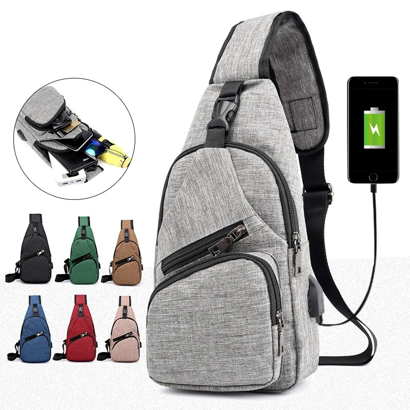 Weysfor Men Shoulder Bags USB Charging Crossbody Bags Male Crossbody bag Casual High Quality Travel Bag Bolsos Mujer 2020