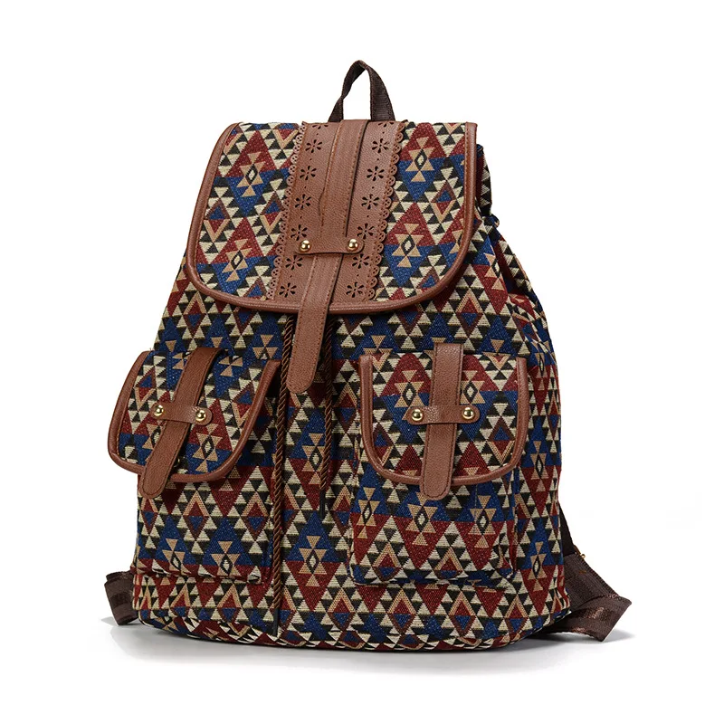 Фото Рюкзак Plecak Damski Sac Bolsos Mochila Masculina, рюкзак для ноутбука, школьные сумки, национальные дорожные рюкзаки, уличные холщовые сумки №1