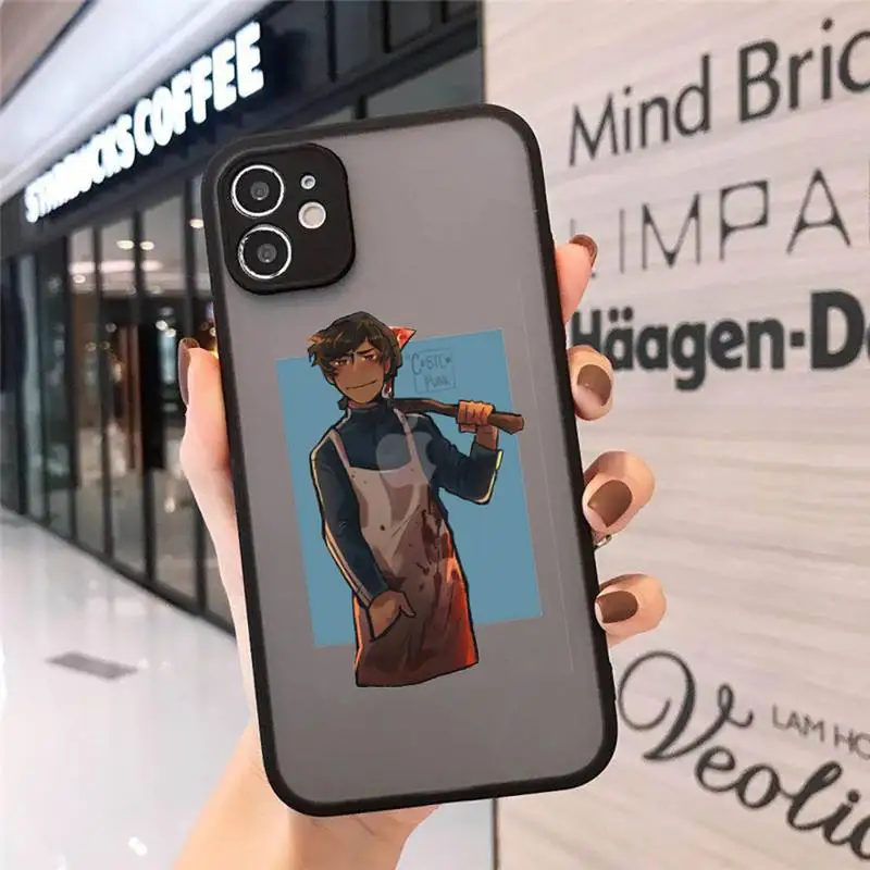 

quackity fanart cartoon image Phone Cases matte transparent For iphone 7 8 11 12 plus mini x xs xr pro max cover