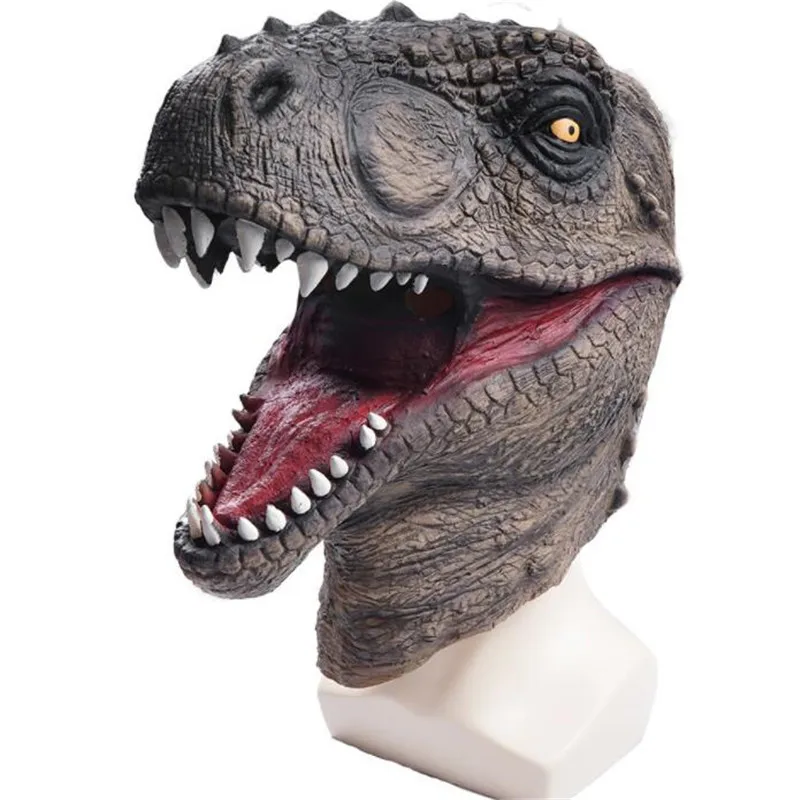 Тираннозавр Рекс латексная маска Хэллоуин для косплея искусственные