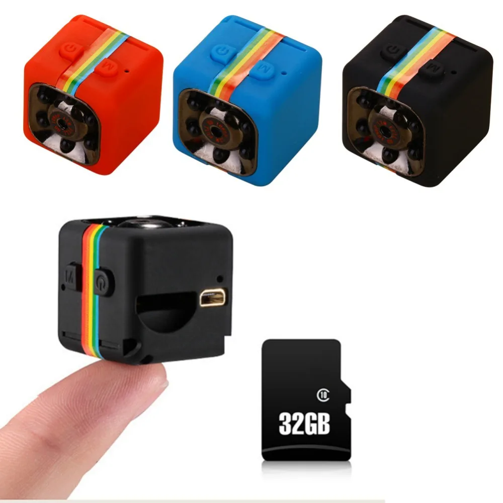 SQ11 мини камера HD 1080P датчик ночного видения Видеокамера движения DVR микро Спорт DV