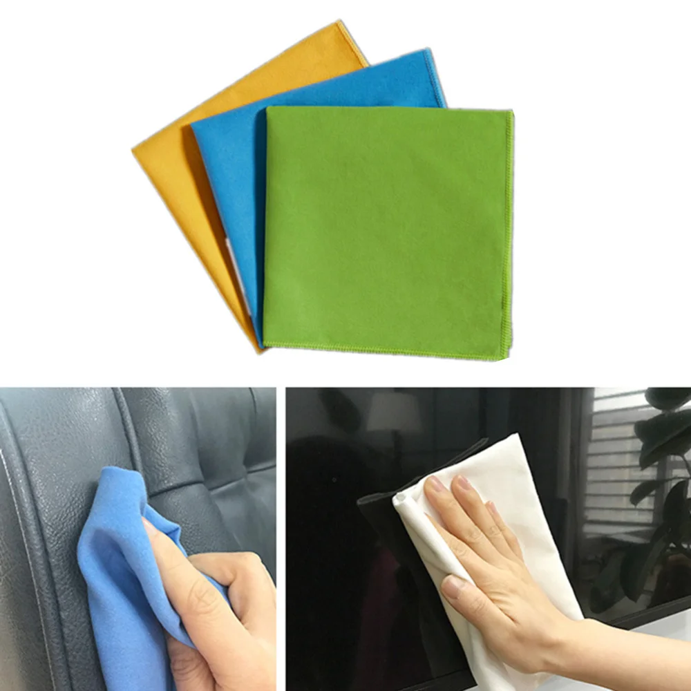 

2pcs Cleaning Cloth Multi Purpose Cleaning Towels Kitchen Water Absorption Duster Cloth for Home Restaurant (Random Color)