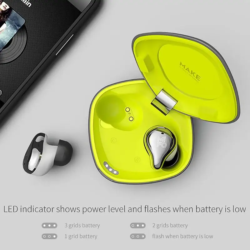 

Mifo O4 TWS Earbuds Bluetooth 5.0 True Wireless In-ear Earphones IP67 Waterproof Sports Earphones Mini Stereo HIFI Music Headset