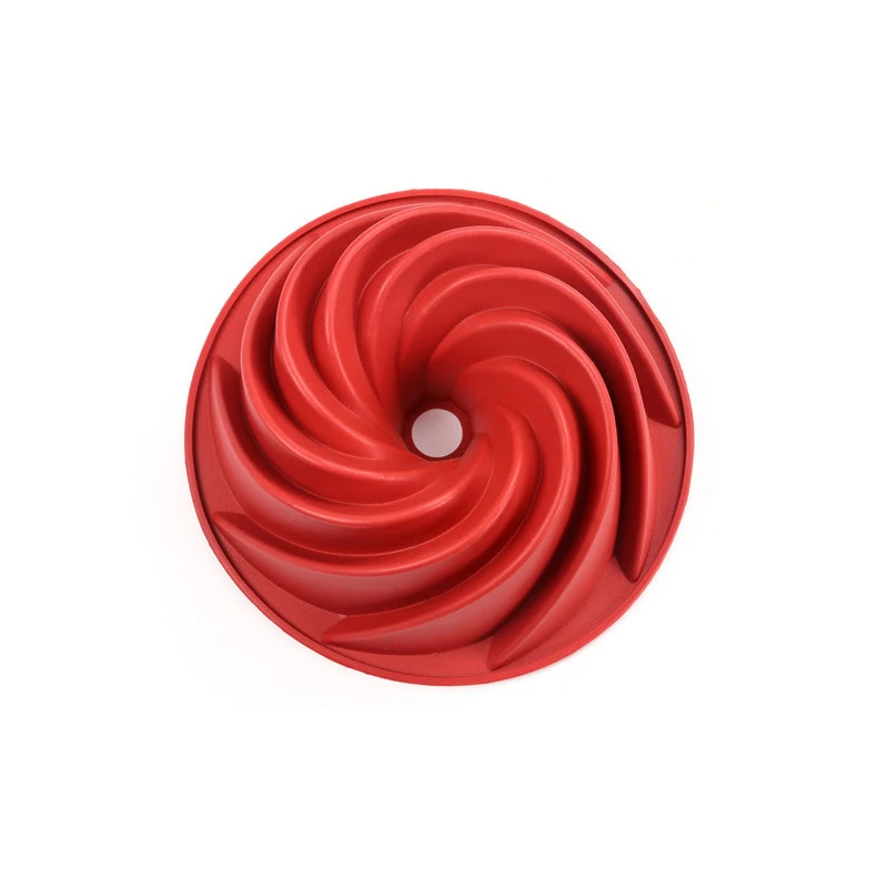 Большая силиконовая форма спиральной формы в комплекте для торта 10 дюймов