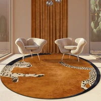 fashion round carpet art princess girl light luxury style living room coffee table floor mat balcony bedroom home bedside rugs