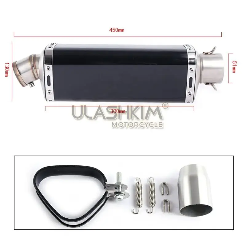 Выхлопная труба глушителя для мотоцикла средняя без шнуровки HONDA CBR400 CB500R CBR500R 2013