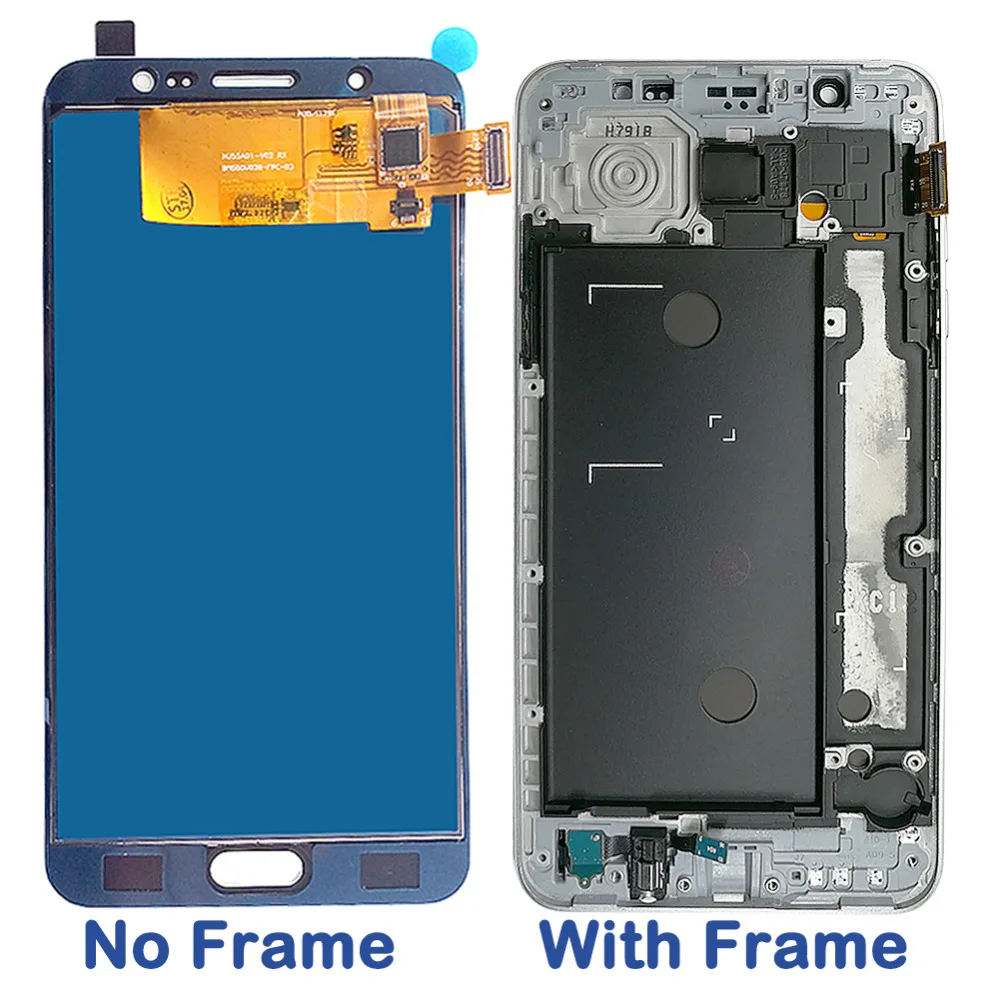 Регулировка яркости ЖК-дисплей для Samsung Galaxy J7 j710 J710H J710FN J710F J710M/DS сенсорный экран дигитайзер Рамка Корпус