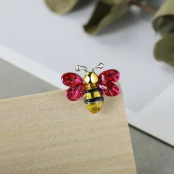 

Fashionable simple creative wild bee shape sterling silver brooches for women