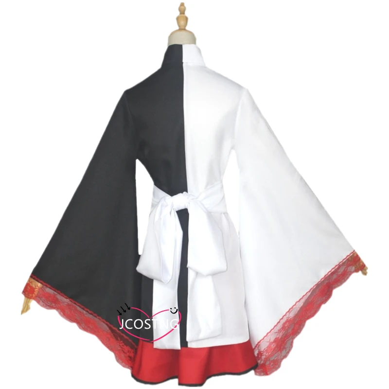 Monokuma Cosplay Costume Danganronpa Woman&amp#39s Wig Kuma Coat and Skirts Suit Halloween Girl Anime Costumes |