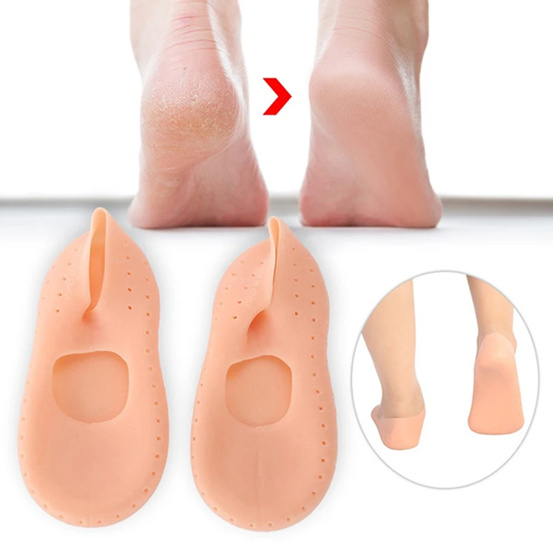 

1 Pair Silicone Foot Chapped Care Tool Moisturizing Gel Heel Socks Cracked Skin Care Protector Pedicure Health Massager