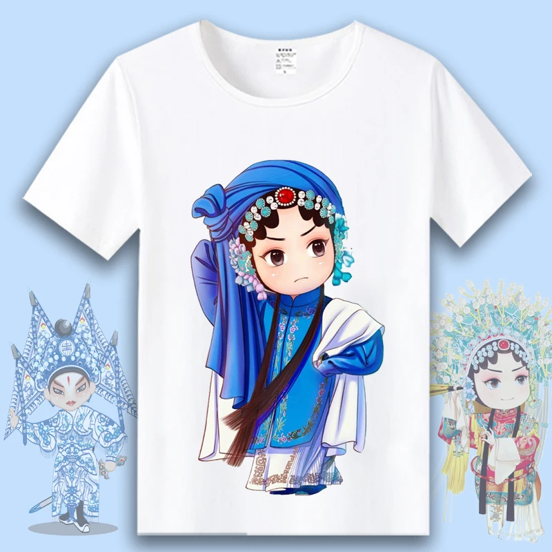 Классические футболки в китайском стиле для женщин и мужчин повседневные с