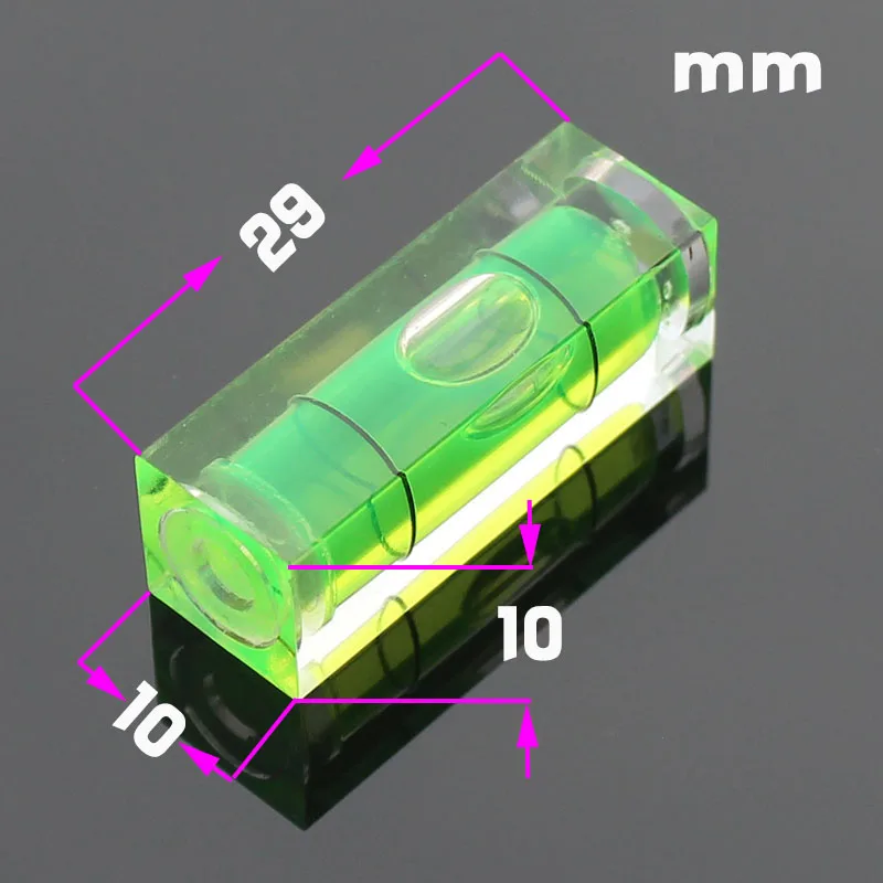 (100 pieces/lot) Size 10*10*29mm Photo Frame Wall Spirit Level Square Bubble Inclinometer 4 Colors Available | Инструменты