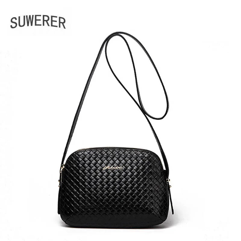 Women Genuine Leather bag  2020 New Fashion Shoulder Crossbody Bag Simple wild small square bag