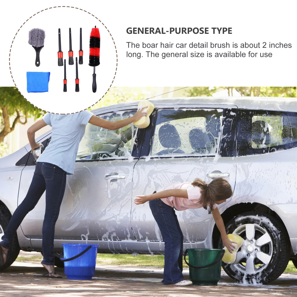 

7Pcs Durable Car Detailing Brush Auto Wheel and Tire Cleaning Brush Supplies
