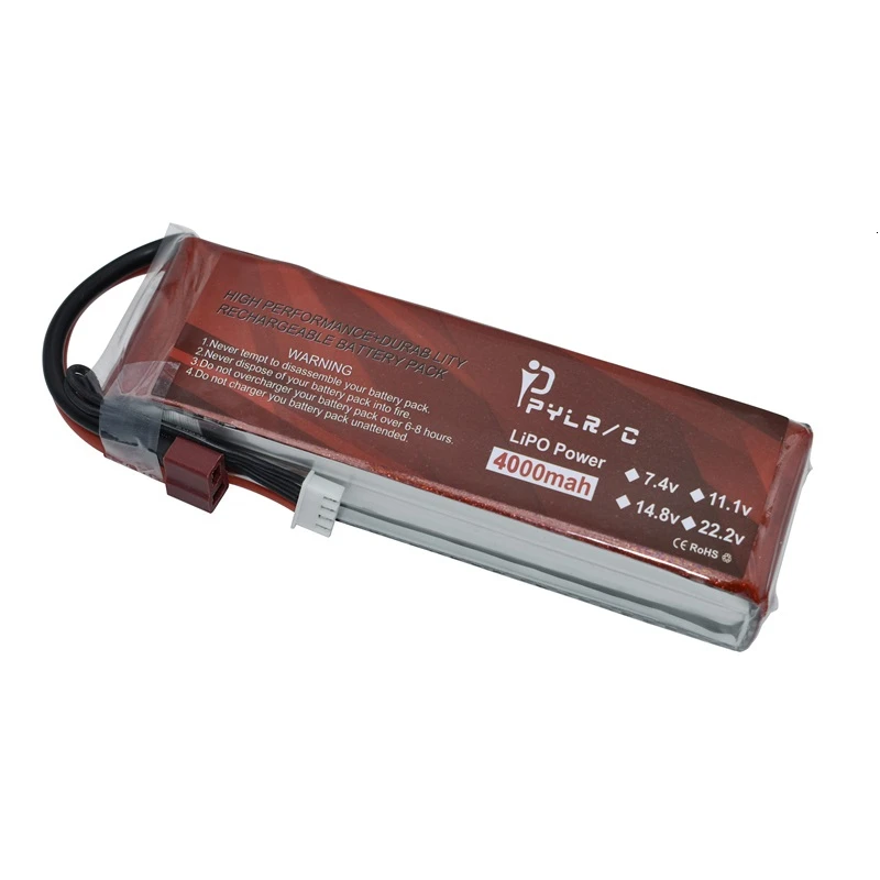 Высокая скорость 14 8 v 4000mAh Lipo батарея для RC вертолетов части 4S литиевая 50C